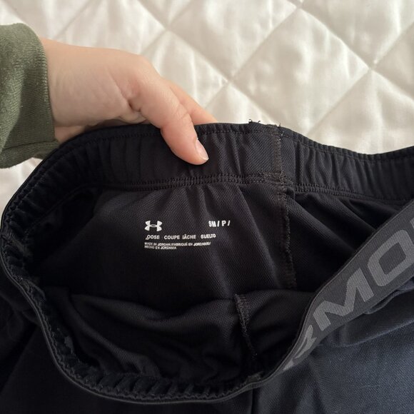 Under Armour Womens Size Small Black Elastic Waist Play Up Shorts Running Loose - Picture 6 of 8